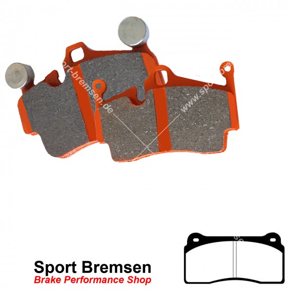 EBC Orangestuff Racing Bremsbeläge für Nissan GT-R 3.8 V6 (R35) hinten