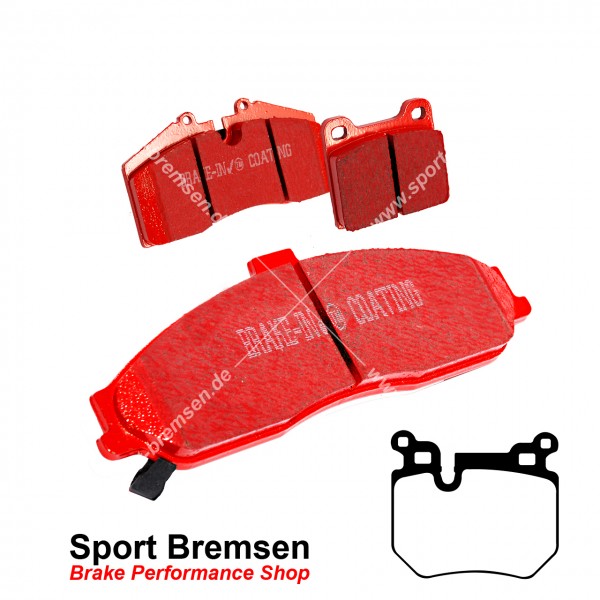 EBC Redstuff Keramik Bremsbeläge für BMW 1er (e81 e82 e87 e88) mit M-Performance Bremse hinten