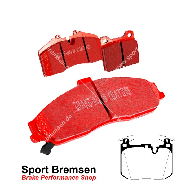 EBC Redstuff Keramik Bremsbeläge für BMW 4er M Bremse (F32 F33) vorne