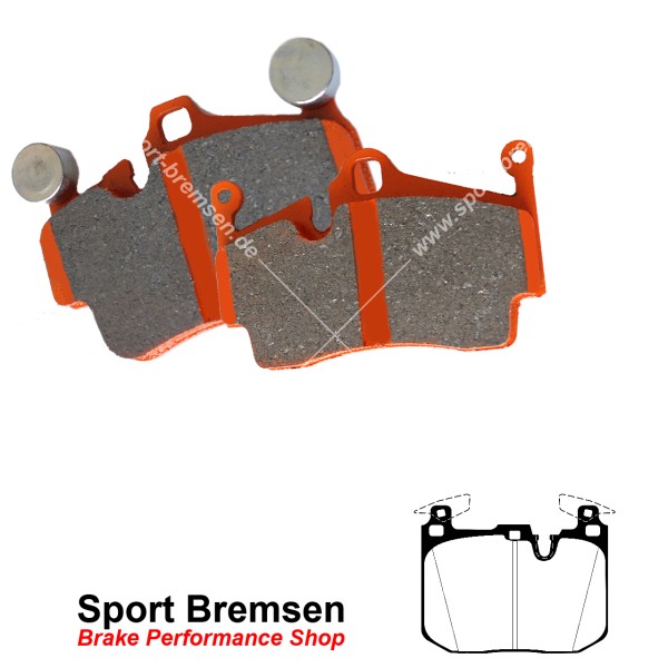 EBC Orangestuff Racing Bremsbeläge für BMW 3er M Bremse (F30 F31) vorne