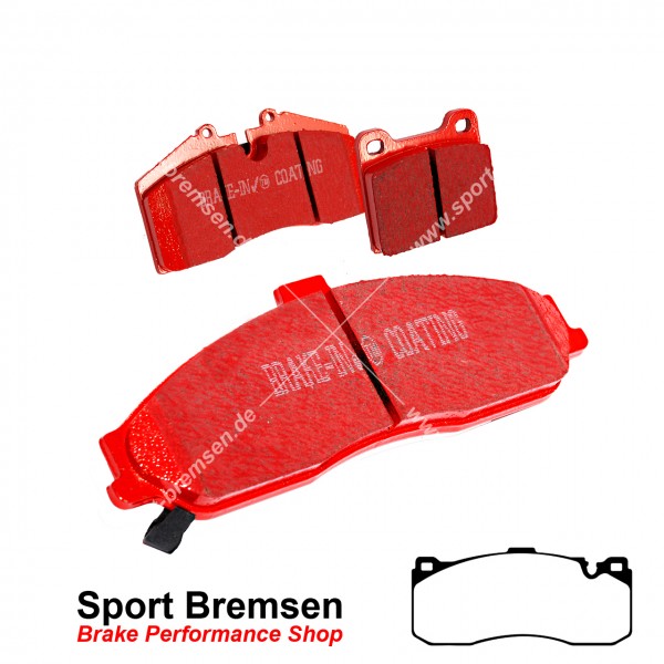 EBC Redstuff Keramik Bremsbeläge für BMW 1er (e81 e82 e87 e88) mit M-Performance Bremse vorne